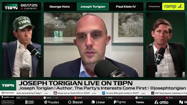 Joseph Torigian interviewed on TBPN